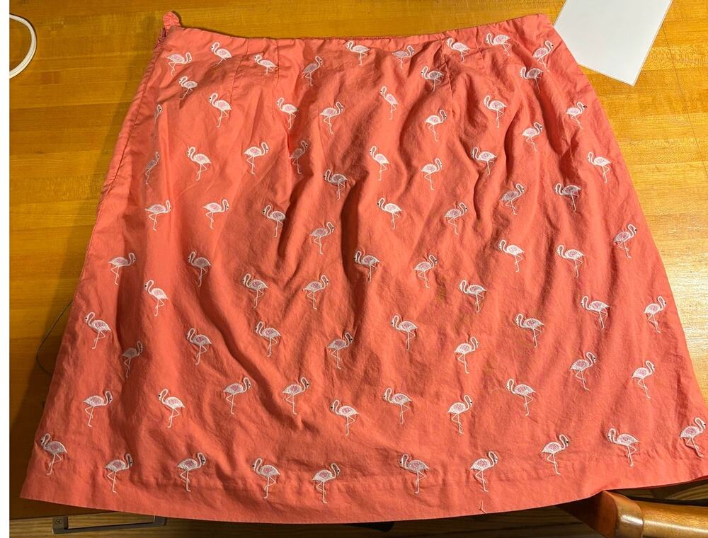 Vtg 90's Pink Flamingo Pencil Skirt Talbots 16P